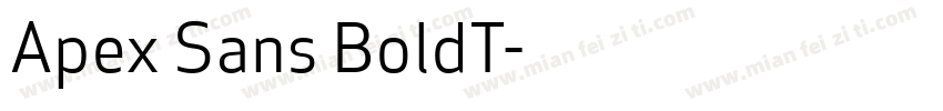 Apex Sans BoldT字体转换